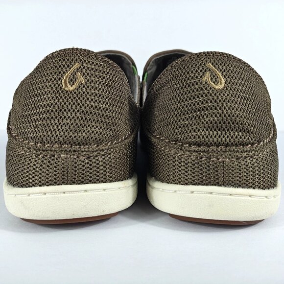 Olukai Nohea Mesh Mustang Green Men’s Slip On Shoes Size 10 M Casual Comfort - Picture 6 of 16